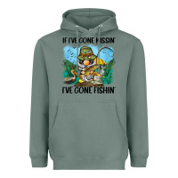 Sage if i've gone missin' i've gone fishin' Heavyweight Hoodie - BarkalooDesign
