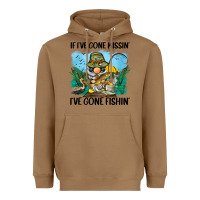Toasted Coconut if i've gone missin' i've gone fishin' Heavyweight Hoodie - BarkalooDesign