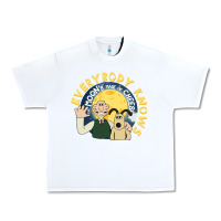 White everybody knows the moons made of cheese! Urban Heavy Tee - trangStudio