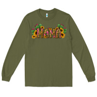 Army Green Cactus Leopard Sunflower Mama and Mini Set Long Sleeve Tee - Jasminsmagicworld