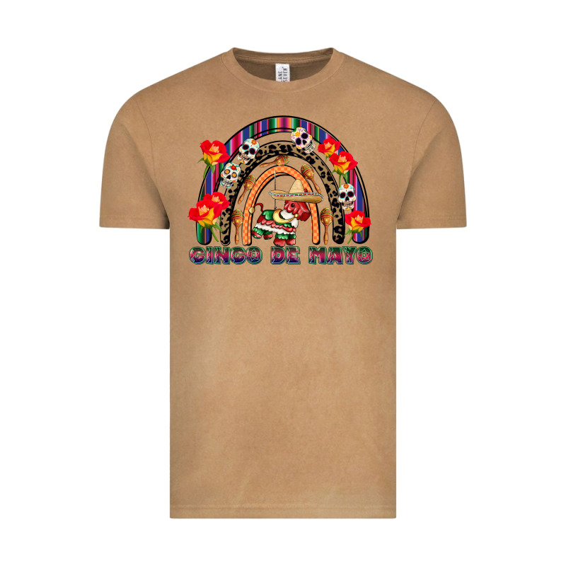 Cinco De Mayo Rainbow Vintage Tee by CowGirlArtShop | Teevron