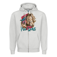 Dove Grey free spirit appaloosa horse Zipper Hoodie - LillyAllenDesigns