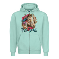 Seafoam free spirit appaloosa horse Zipper Hoodie - LillyAllenDesigns