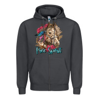 Smoke free spirit appaloosa horse Zipper Hoodie - LillyAllenDesigns