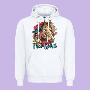 Free Spirit Appaloosa Horse Zipper Hoodie Designed By Lillyallendesigns