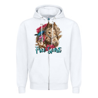 White free spirit appaloosa horse Zipper Hoodie - LillyAllenDesigns