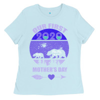 Baby Blue Our First Baby Mama Mother s Day Ladies Tee - Bettercallsaul