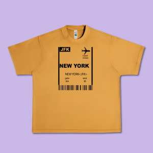 New York City City Nyc America Fly Travel Urban Heavy Tee Designed By Trangstudio
