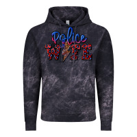 Cloud Black police wife with lightning bolt Vintage Hoodie - CowGirlArtShop