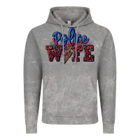 Cloud Rock police wife with lightning bolt Vintage Hoodie - CowGirlArtShop