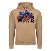 Vintage Coffee police wife with lightning bolt Vintage Hoodie - CowGirlArtShop