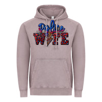 Vintage Zinc police wife with lightning bolt Vintage Hoodie - CowGirlArtShop