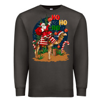 Smoke Christmas  camel with Santa Premium Sweatshirt - BarkalooDesign