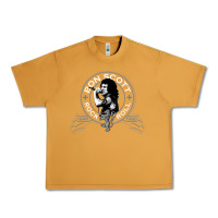 Peanut Butter Bon Scott Rock n' Roll Lion Shield Urban Heavy Tee - trangStudio