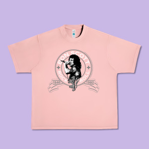 Bon Scott Rock N' Roll Lion Shield Urban Heavy Tee Designed By Trangstudio
