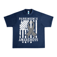 Navy Parkinson's Disease Awareness T  Gift for PD Patients Urban Heavy Tee - trangStudio