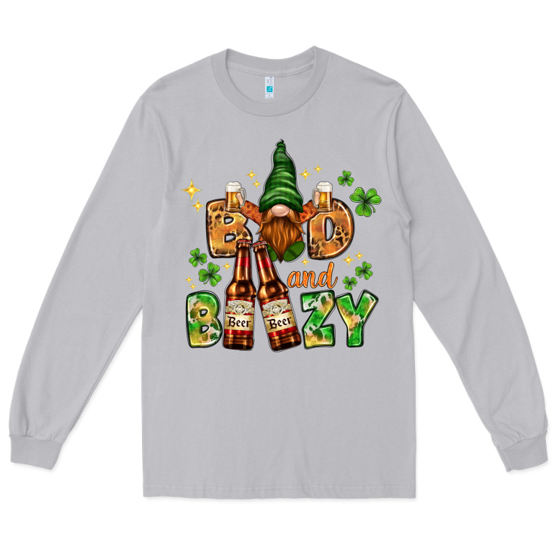 St. Patrick's Bad And Boozy With Gnome Long Sleeve Tee by HowdyJamesFarm | Teevron