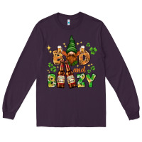 Plum St. Patrick's Bad and boozy with gnome Long Sleeve Tee - HowdyJamesFarm