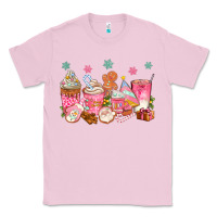 Bubblegum Pink Pink gingerbread coffee cups Classic Tee - texasbilliewilder