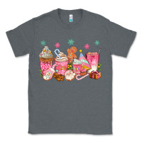 Charcoal Heather Pink gingerbread coffee cups Classic Tee - texasbilliewilder