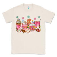 Natural Pink gingerbread coffee cups Classic Tee - texasbilliewilder