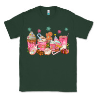 Sports Green Pink gingerbread coffee cups Classic Tee - texasbilliewilder