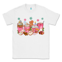 White Pink gingerbread coffee cups Classic Tee - texasbilliewilder