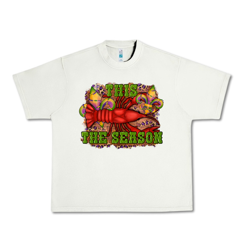Mardi Gras This The Season Crawfish Fleur De Lis Urban Heavy Tee by RanaPortraitStore | Teevron