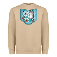 Mushroom Christmas Pocket Heavyweight Sweatshirt - CowhideDigitalArt