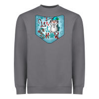 Storm Christmas Pocket Heavyweight Sweatshirt - CowhideDigitalArt