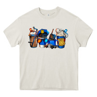 Cream police coffee Heavy Core Tee - Jasminsmagicworld