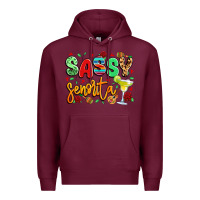Burgundy sassy senorita Premium Hoodie - LillyAllenDesigns