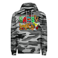 Slate Camo sassy senorita Premium Hoodie - LillyAllenDesigns