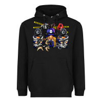 Black police gnome Heavyweight Hoodie - BarkalooDesign