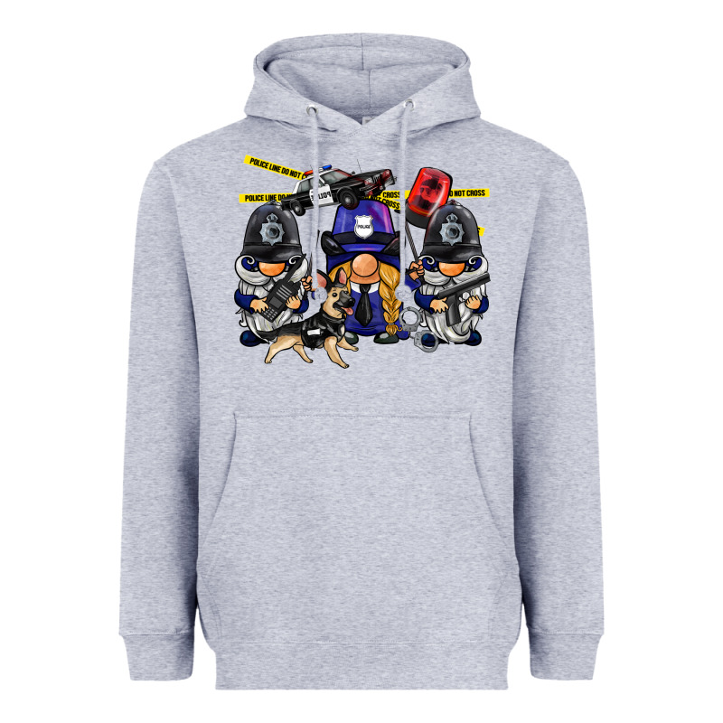 Police Gnome Heavyweight Hoodie by BarkalooDesign | Teevron