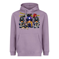 Lavender police gnome Heavyweight Hoodie - BarkalooDesign