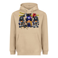 Mushroom police gnome Heavyweight Hoodie - BarkalooDesign