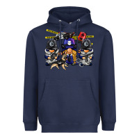 Navy police gnome Heavyweight Hoodie - BarkalooDesign