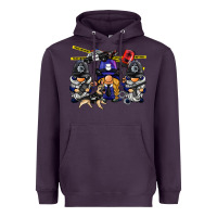 Plum police gnome Heavyweight Hoodie - BarkalooDesign