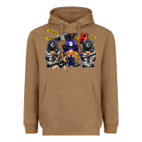 Toasted Coconut police gnome Heavyweight Hoodie - BarkalooDesign