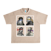 French Oak Ninja Artists Leonardo Donatello Raphael Michelangelo Parody Renaissan Urban Heavy Tee - trangStudio