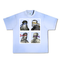 Grape Ice Ninja Artists Leonardo Donatello Raphael Michelangelo Parody Renaissan Urban Heavy Tee - trangStudio
