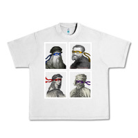 Lunar Rock Ninja Artists Leonardo Donatello Raphael Michelangelo Parody Renaissan Urban Heavy Tee - trangStudio