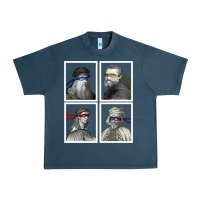 Ninja Artists Leonardo Donatello Raphael Michelangelo Parody Renaissan Urban Heavy Tee | Teevron