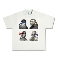 Pistachio Ninja Artists Leonardo Donatello Raphael Michelangelo Parody Renaissan Urban Heavy Tee - trangStudio