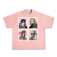 Salmon Ninja Artists Leonardo Donatello Raphael Michelangelo Parody Renaissan Urban Heavy Tee - trangStudio