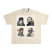 Sandshell Ninja Artists Leonardo Donatello Raphael Michelangelo Parody Renaissan Urban Heavy Tee - trangStudio