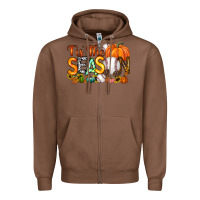 Chestnut tis the season baseball Zipper Hoodie - RacoonDesign