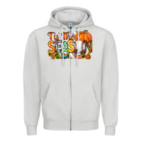 Dove Grey tis the season baseball Zipper Hoodie - RacoonDesign