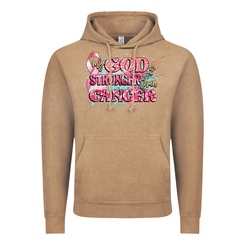 My God Is Stronger Than Cancer Vintage Hoodie by CowGirlArtShop | Teevron